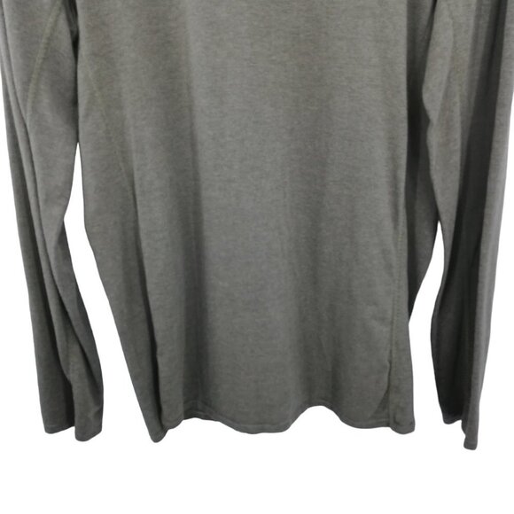 Hylete Green Sriped Bamboo Long Sleeve T-shirt Size M Mens Comfort Workout Crew - Picture 6 of 10